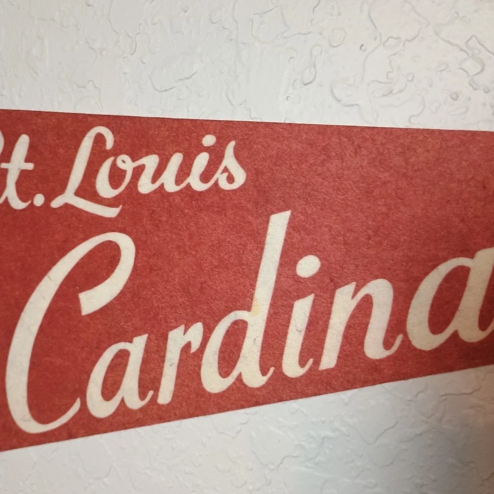 Vintage 1970s St Louis Cardinals NFL Football Felt Pennant White Helmet Logo 30